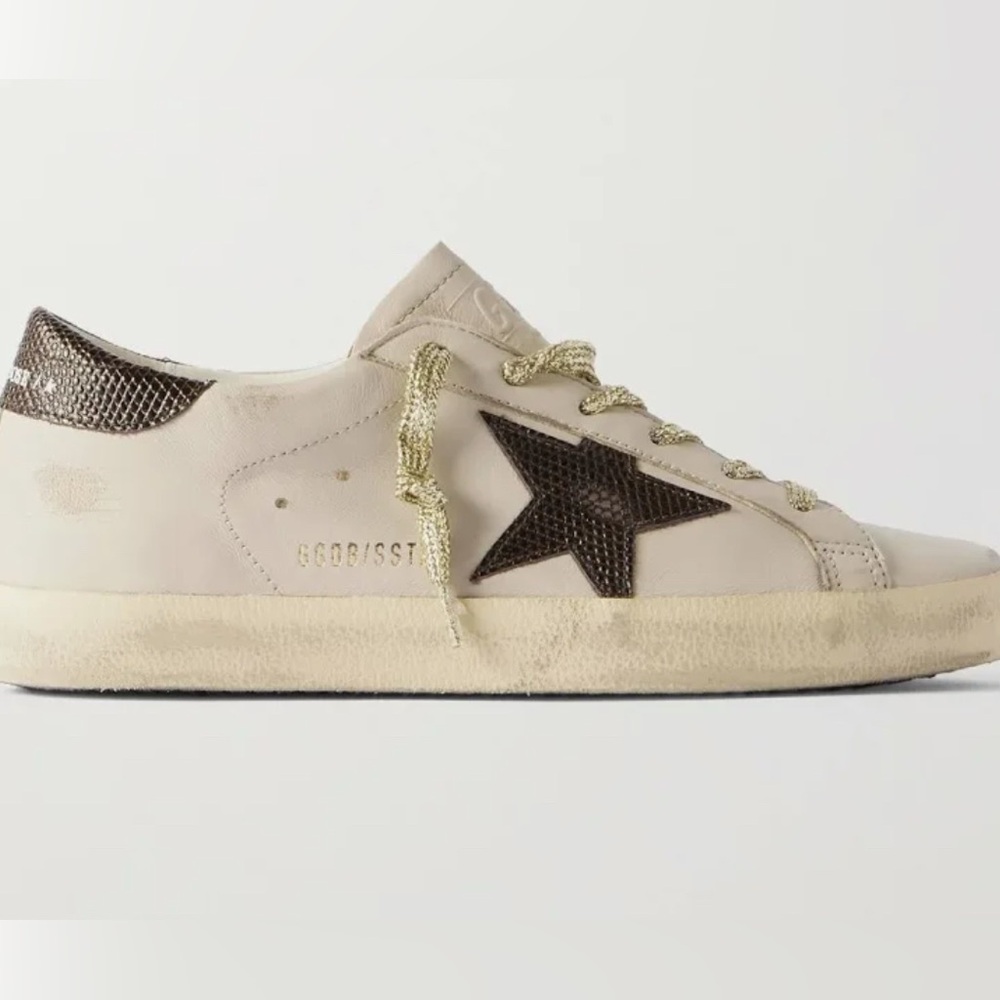 Golden Goose Croc-Effect Sneakers